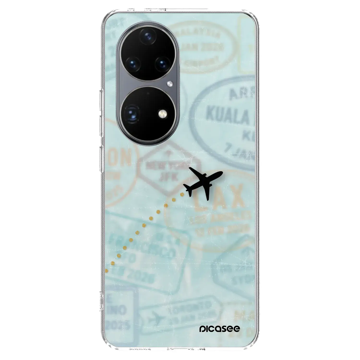 Silikonový průhledný obal pro Huawei P50 - FLIGHT PATH