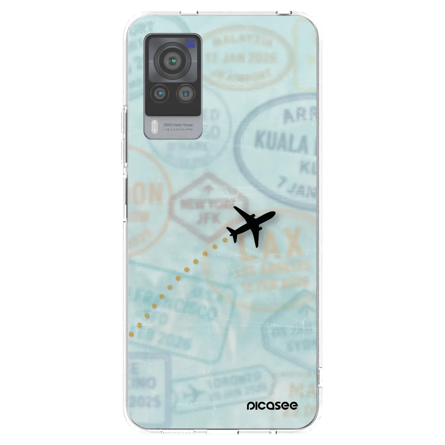 Silikonový průhledný obal pro Vivo X60 Pro 5G - FLIGHT PATH