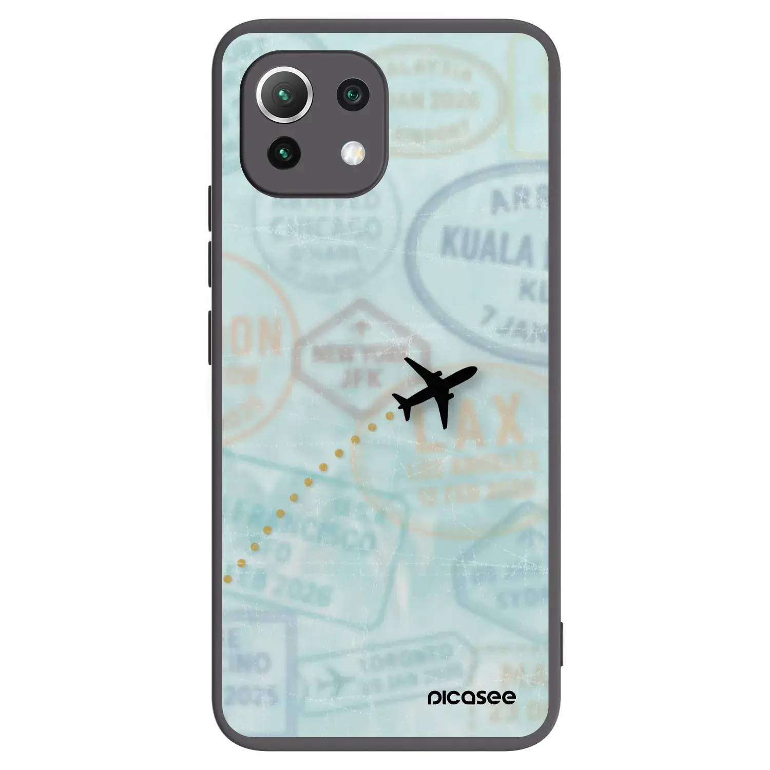 Silikonový černý obal pro Xiaomi 11 Lite 5G NE - FLIGHT PATH