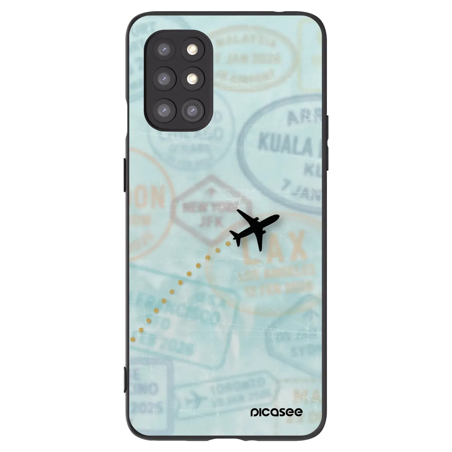 Silikonový černý obal pro OnePlus 8T - FLIGHT PATH