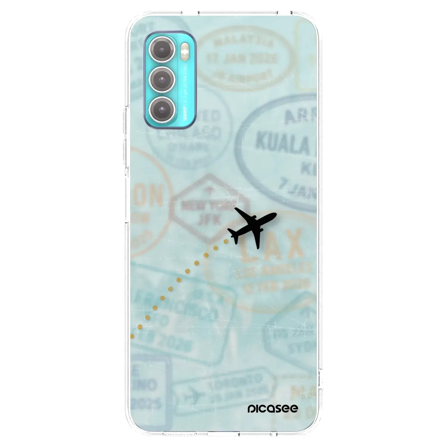 Silikonový průhledný obal pro Motorola Moto G60 - FLIGHT PATH