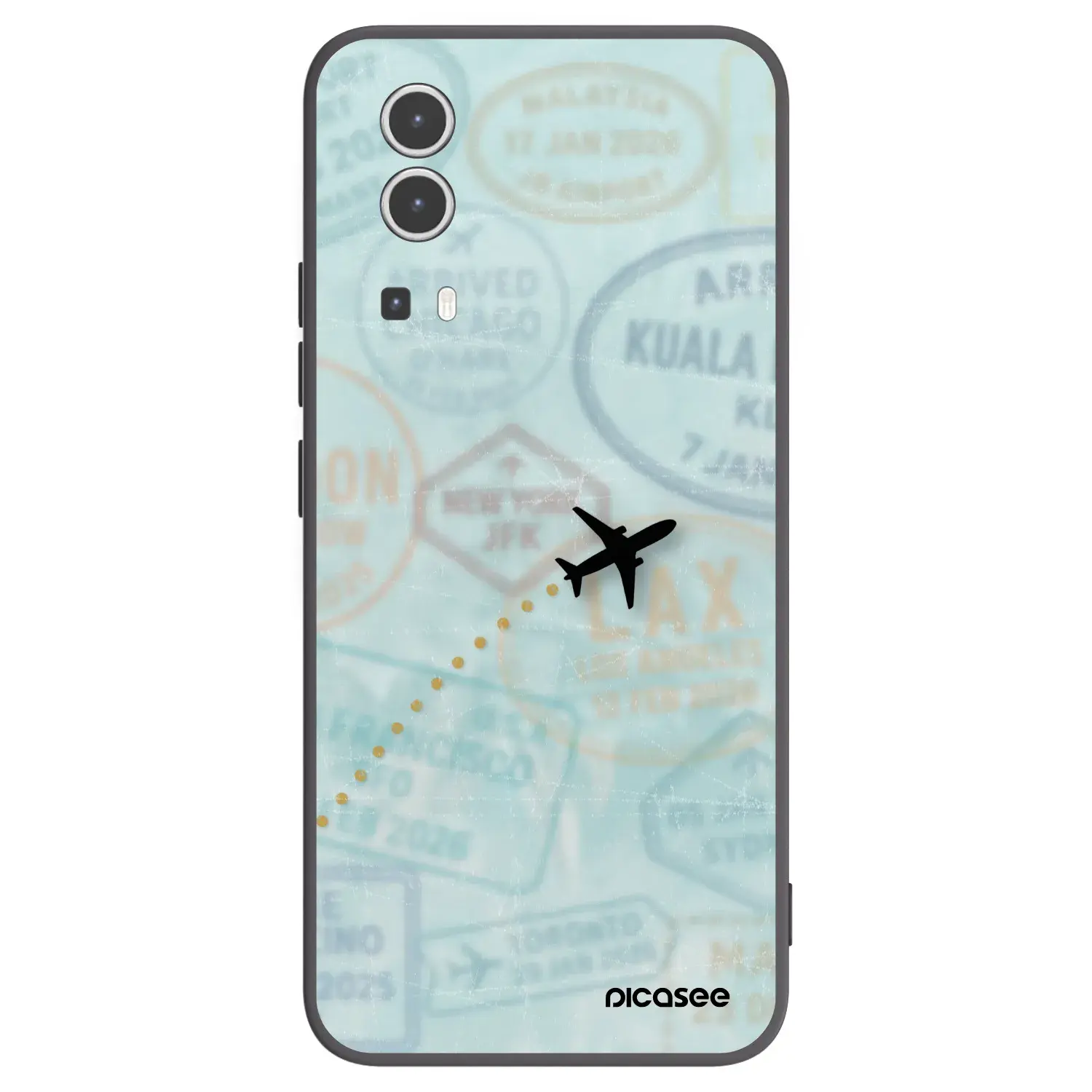 Silikonový černý obal pro Vivo Y72 5G - FLIGHT PATH