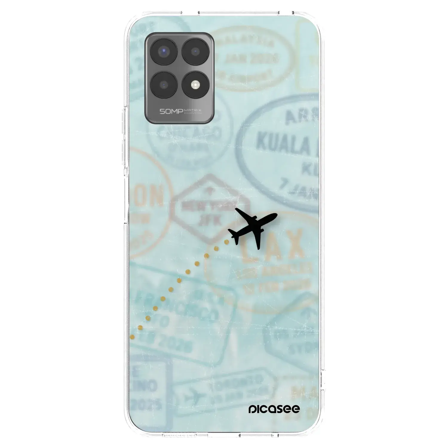 Silikonový průhledný obal pro Realme 8i - FLIGHT PATH