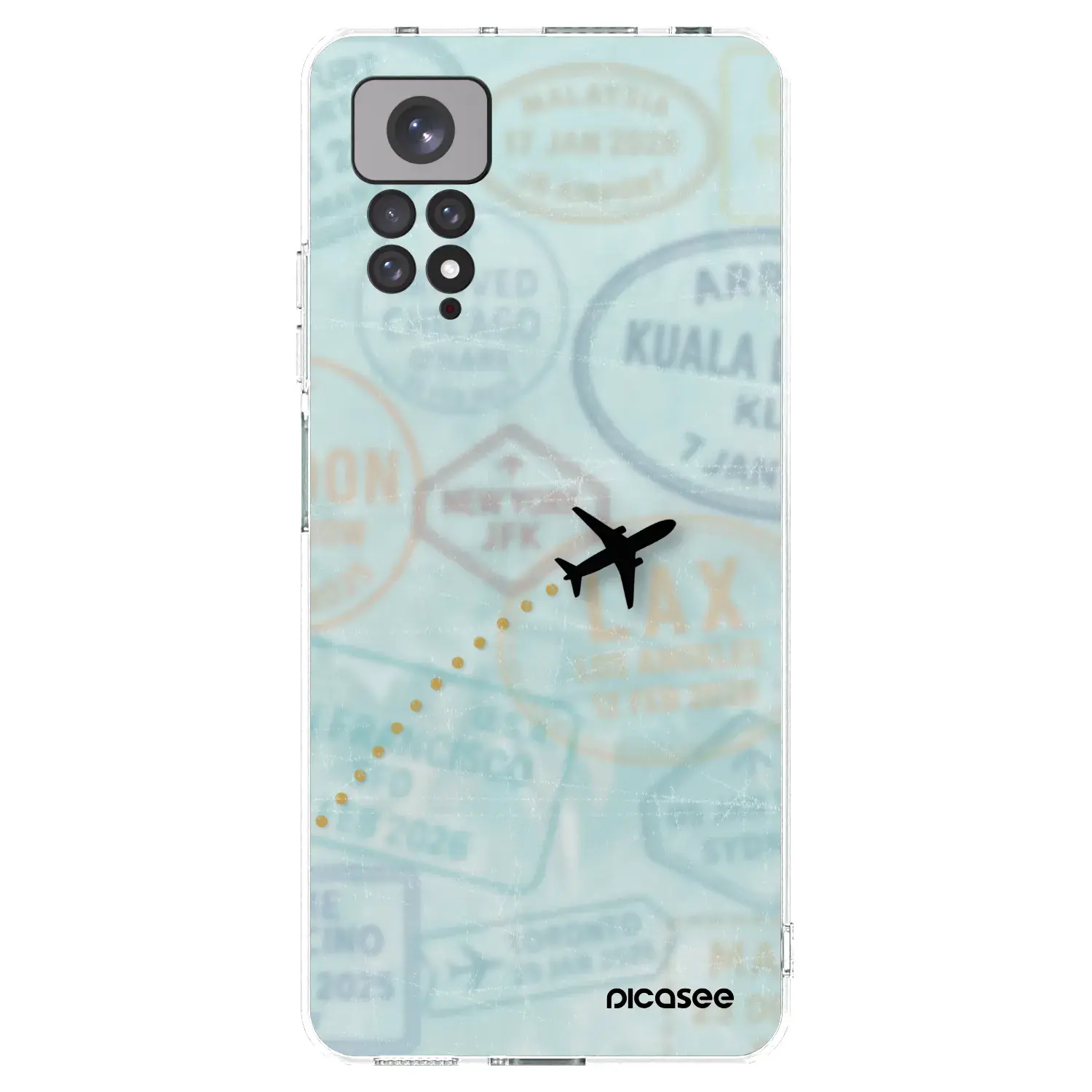 Silikonový průhledný obal pro Xiaomi Redmi Note 11 - FLIGHT PATH
