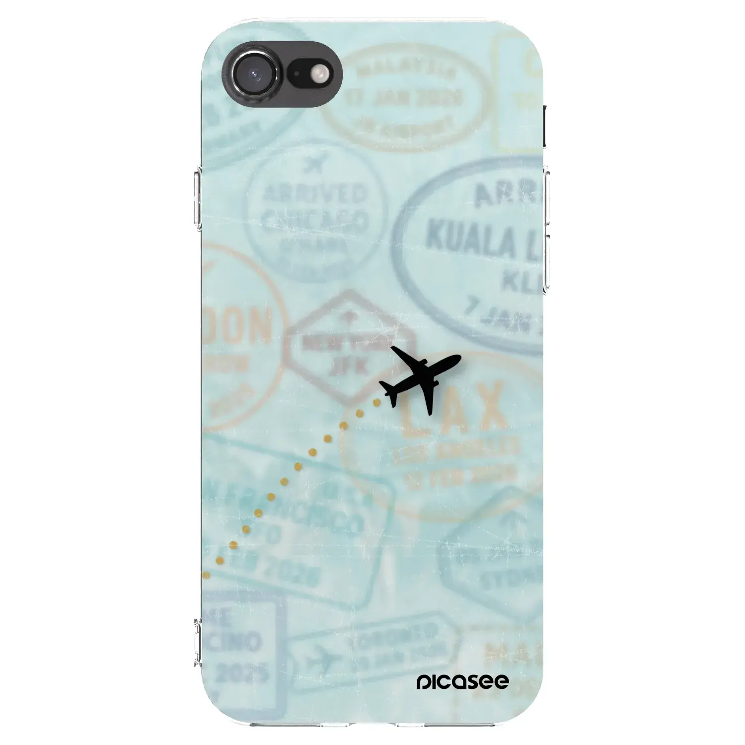 Silikonový průhledný obal pro Apple iPhone SE 2022 - FLIGHT PATH