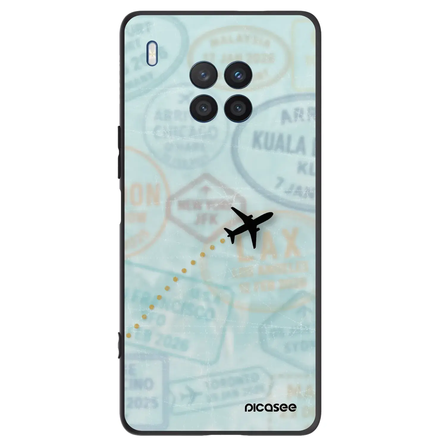 Silikonový černý obal pro Honor 50 Lite - FLIGHT PATH