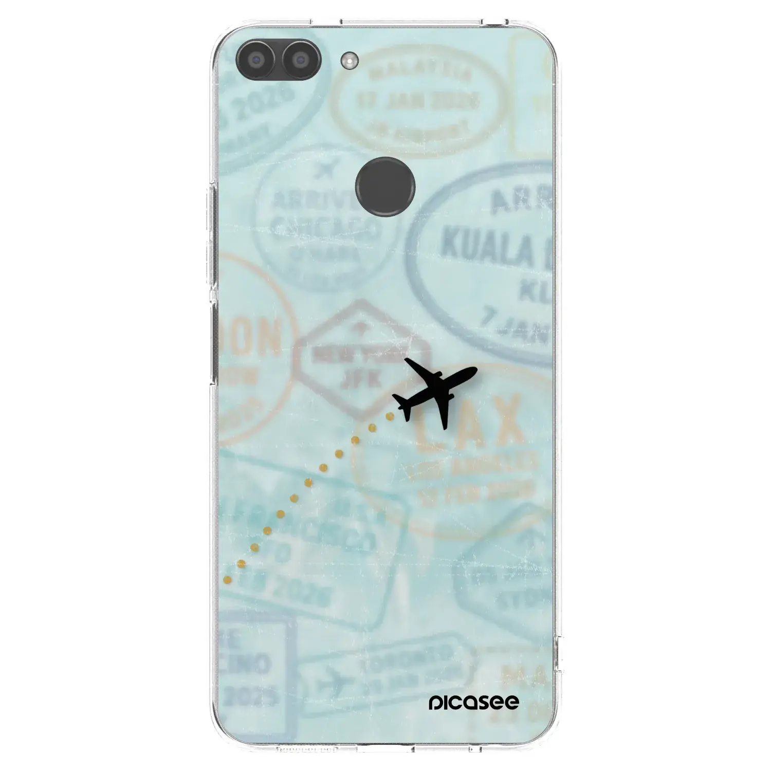 Silikonový průhledný obal pro Huawei P Smart - FLIGHT PATH