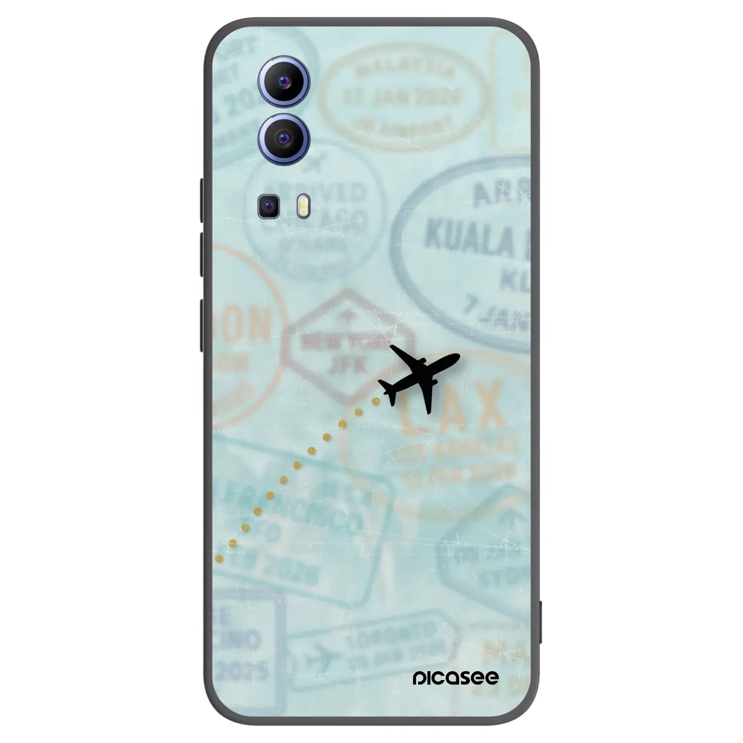 Silikonový černý obal pro Vivo Y52 5G - FLIGHT PATH