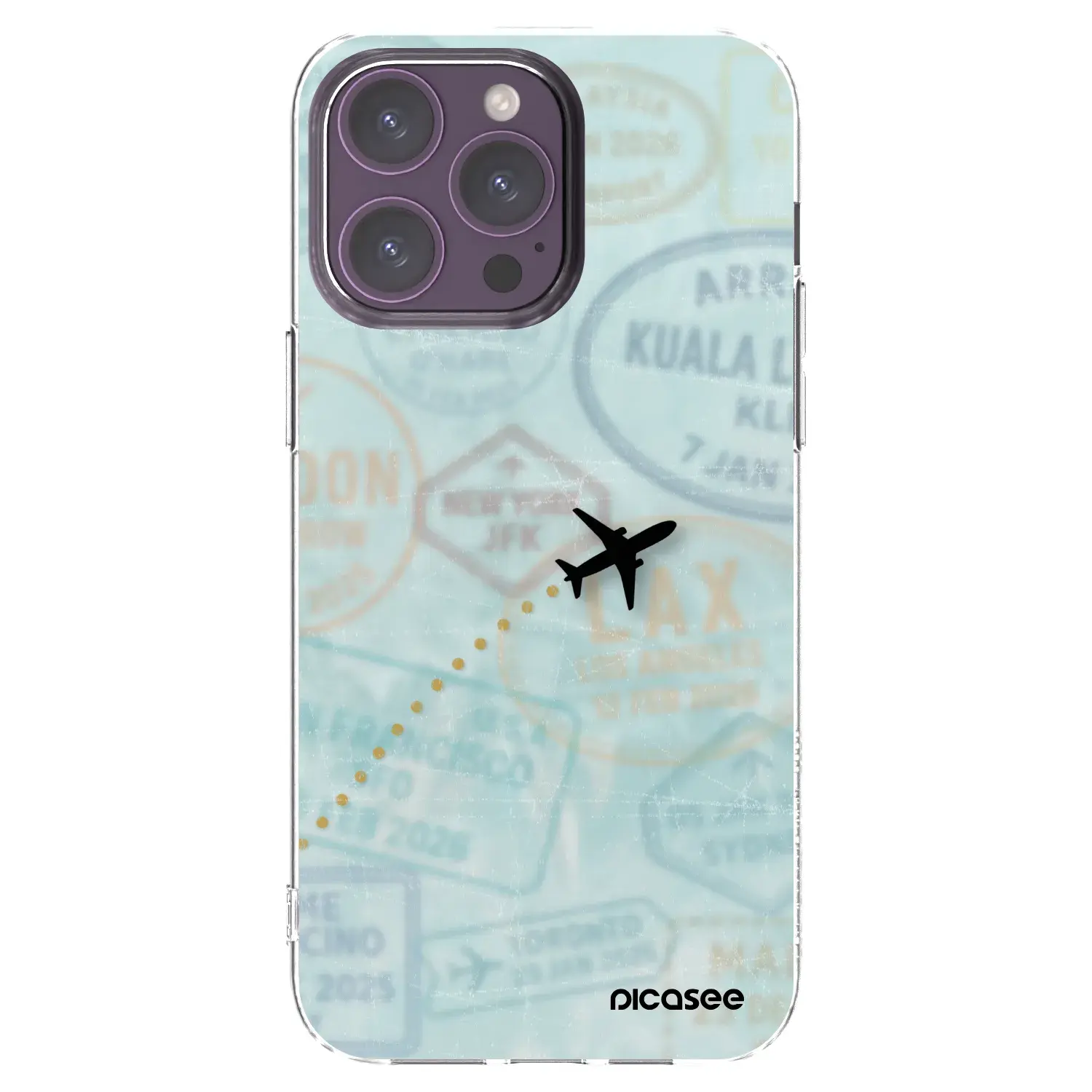 Silikonový průhledný obal pro Apple iPhone 14 Pro Max - FLIGHT PATH