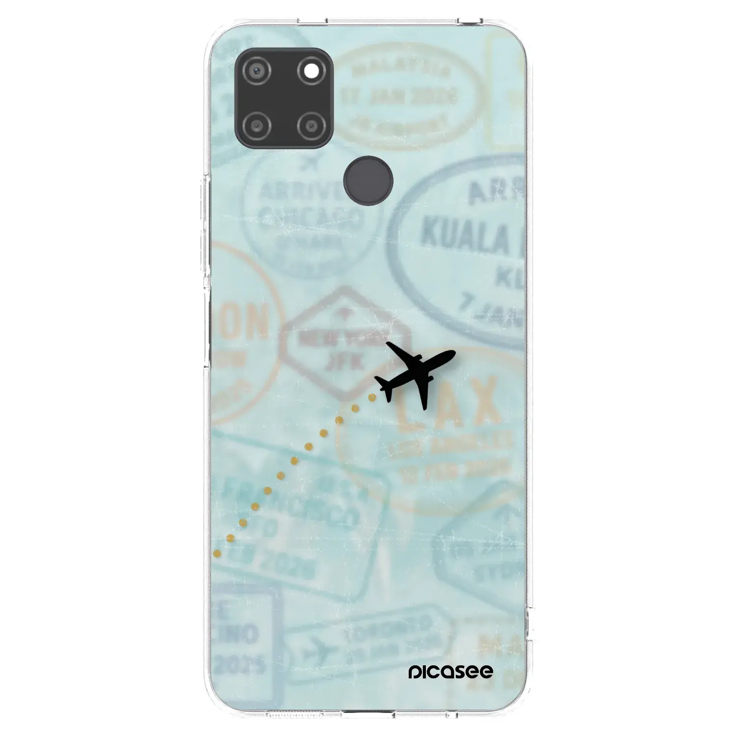Silikonový průhledný obal pro Realme C21Y - FLIGHT PATH