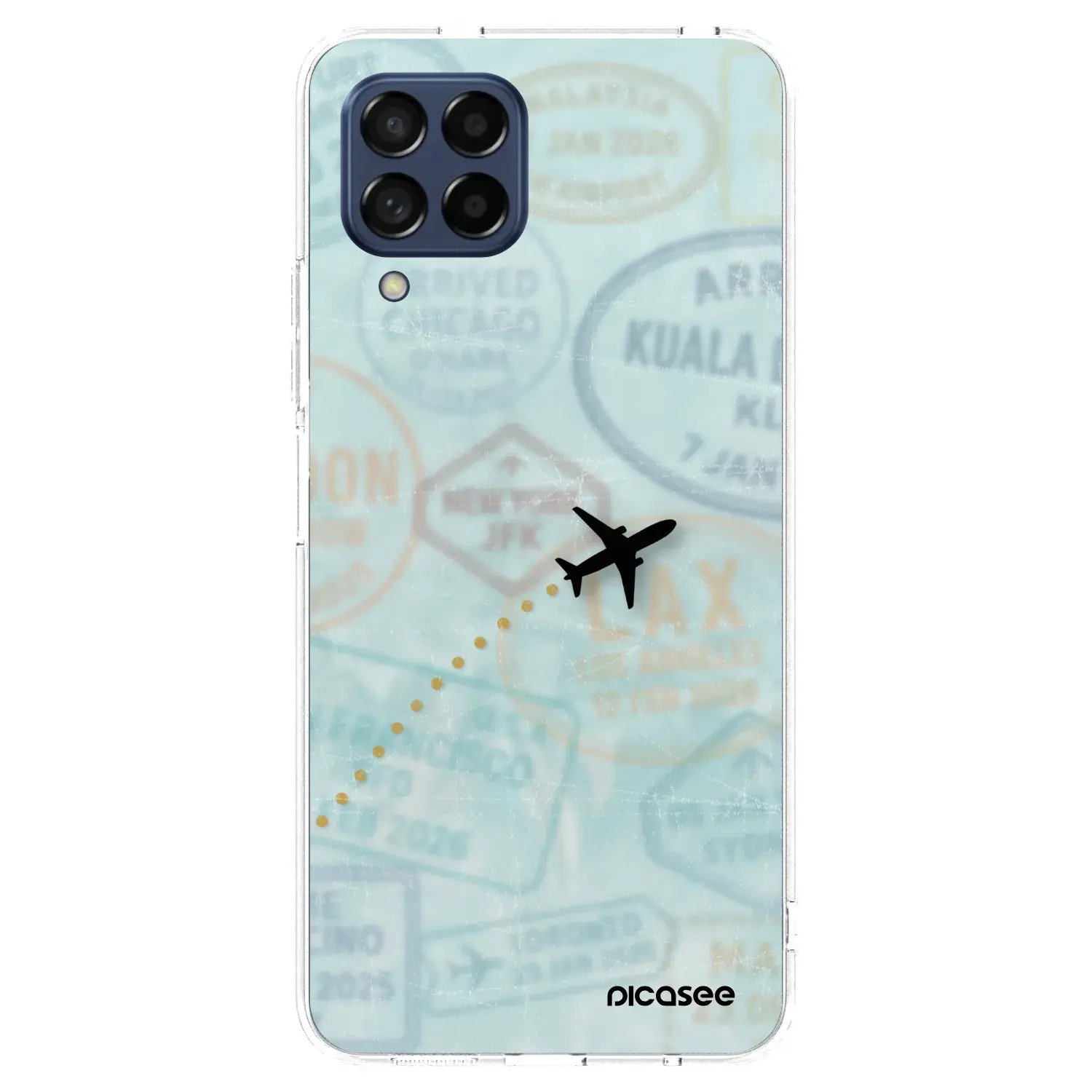 Silikonový průhledný obal pro Samsung Galaxy M53 5G - FLIGHT PATH