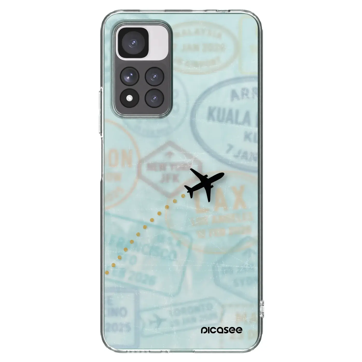 Silikonový průhledný obal pro Xiaomi Redmi Note 11 Pro+ 5G - FLIGHT PATH