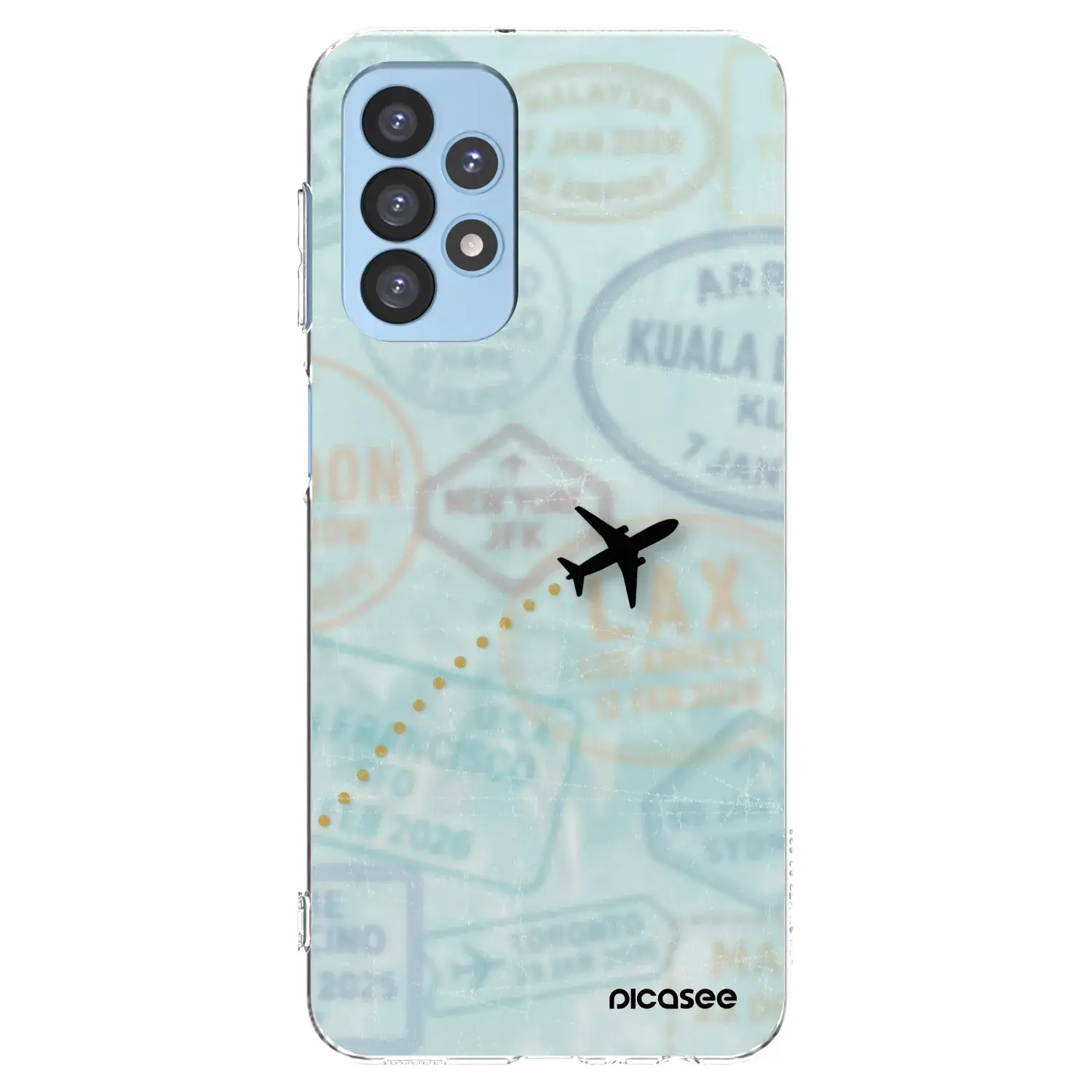 Silikonový průhledný obal pro Samsung Galaxy A23 A235F 4G - FLIGHT PATH