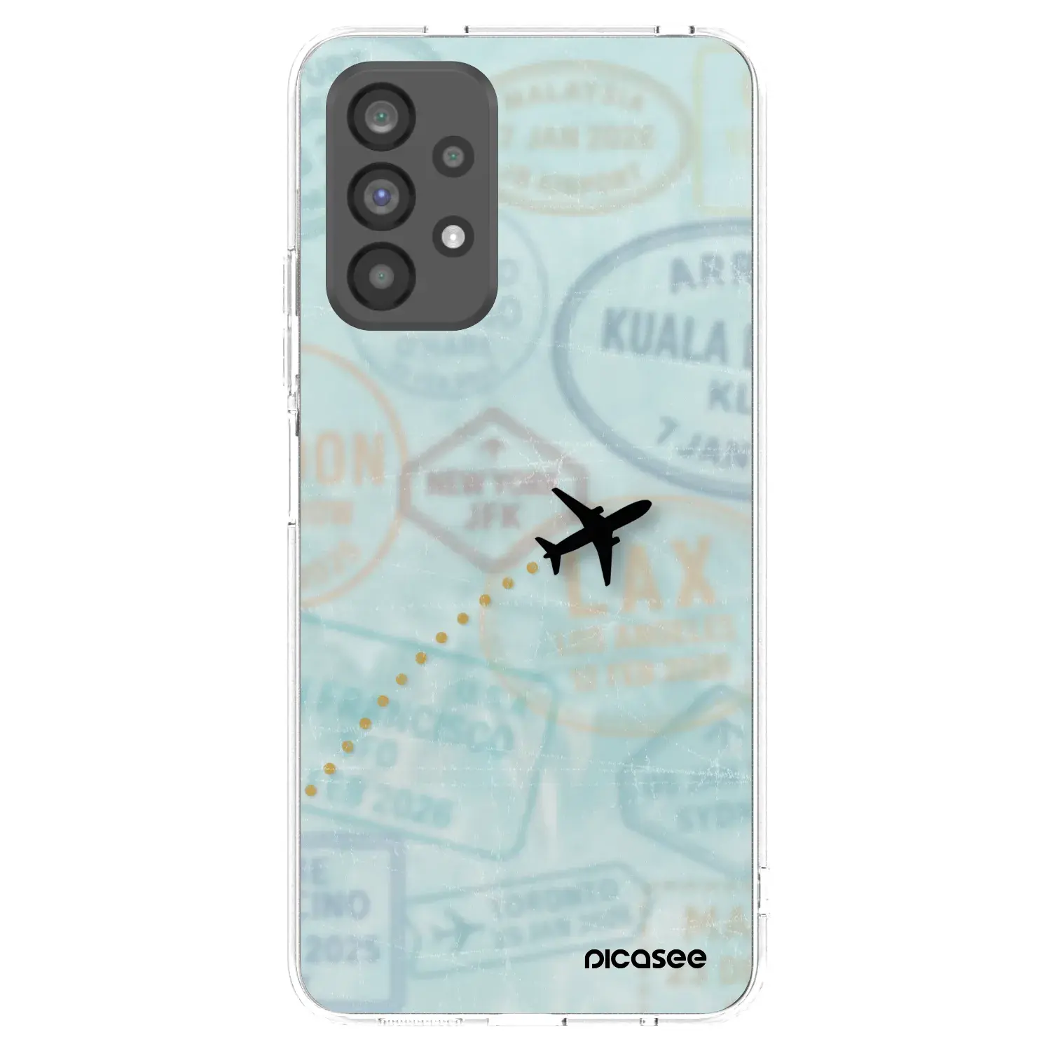 Silikonový průhledný obal pro Samsung Galaxy A73 5G - FLIGHT PATH