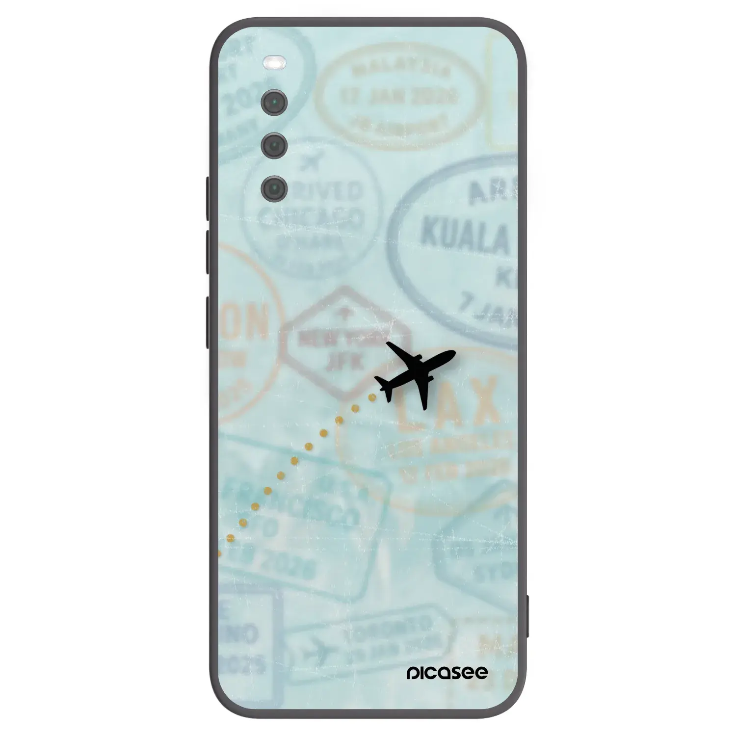 Silikonový černý obal pro Sony Xperia 10 III - FLIGHT PATH
