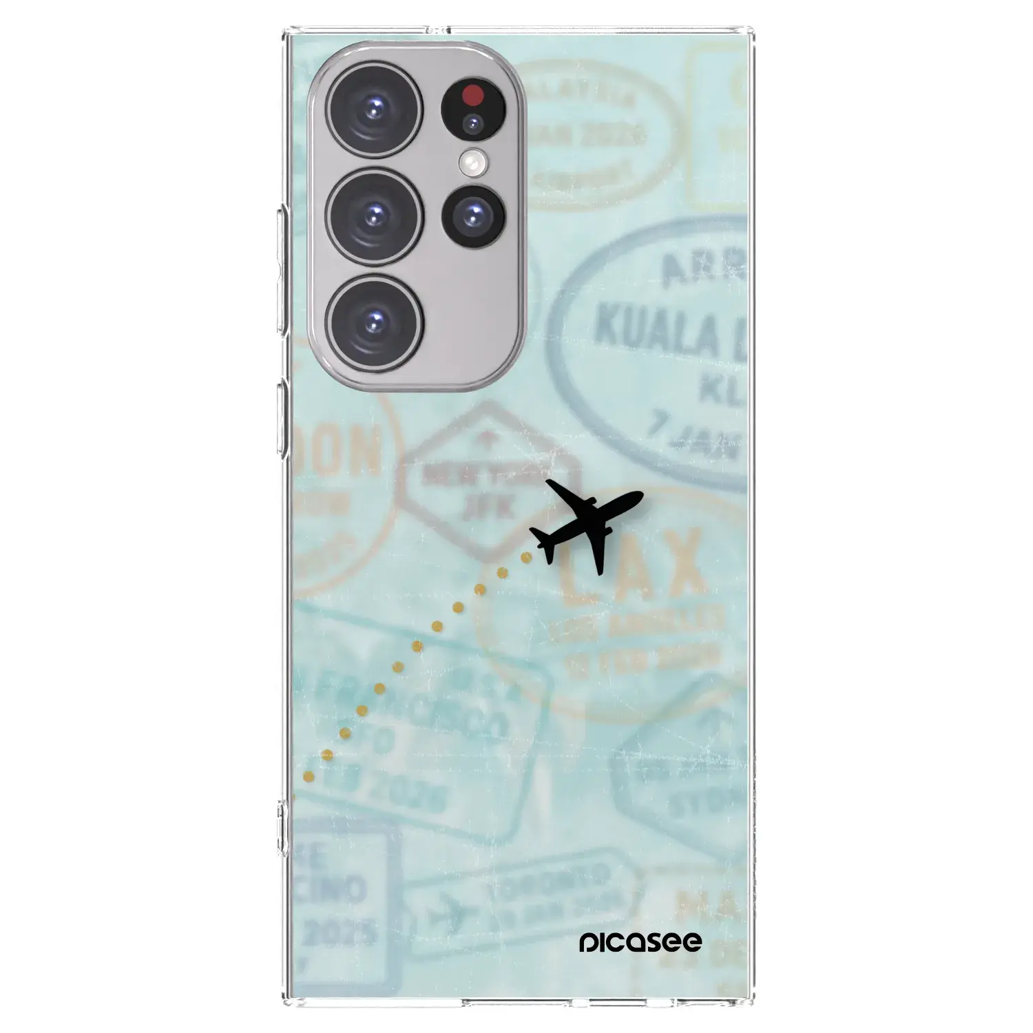 Silikonový průhledný obal pro Samsung Galaxy S23 Ultra 5G - FLIGHT PATH