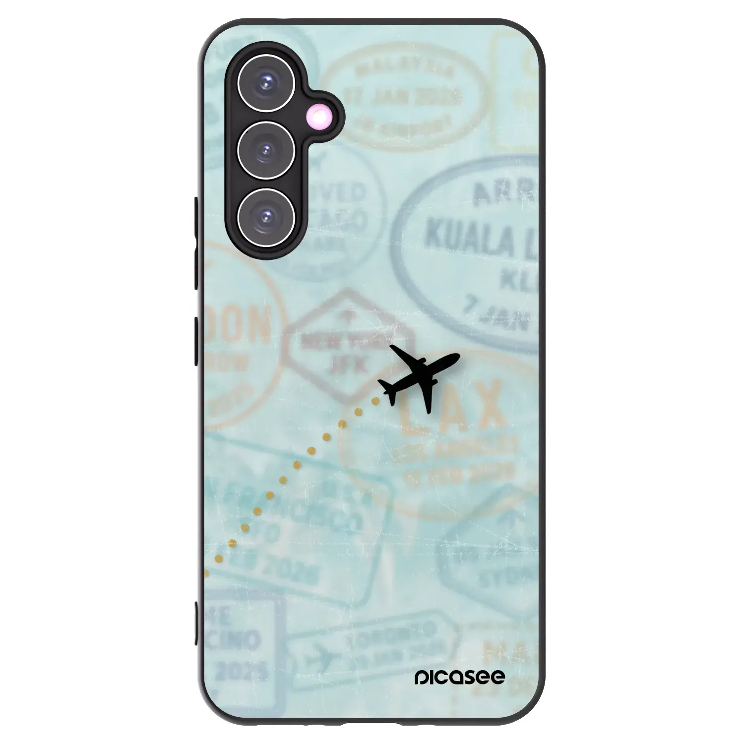 Silikonový černý obal pro Samsung Galaxy A54 5G A546B - FLIGHT PATH