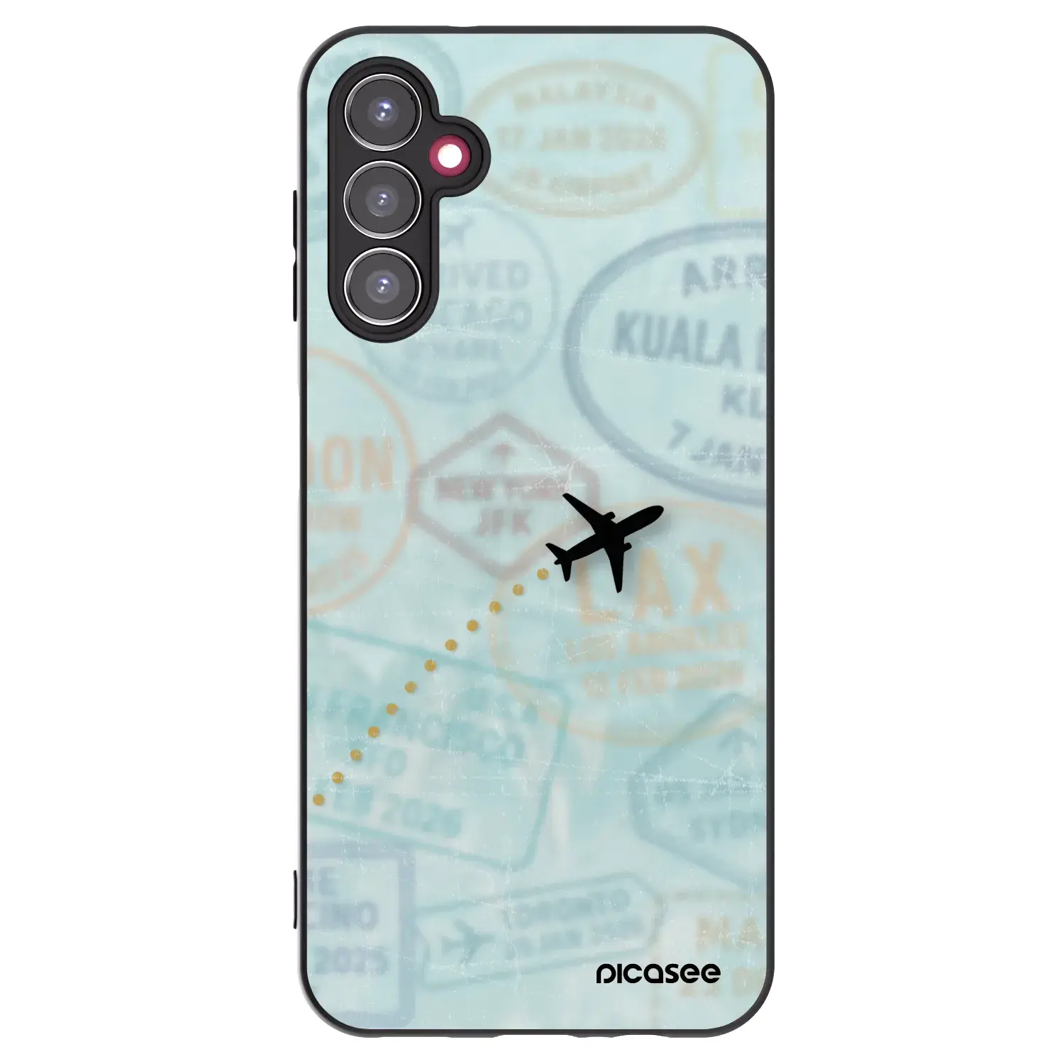 Silikonový černý obal pro Samsung Galaxy A14 5G A146P - FLIGHT PATH