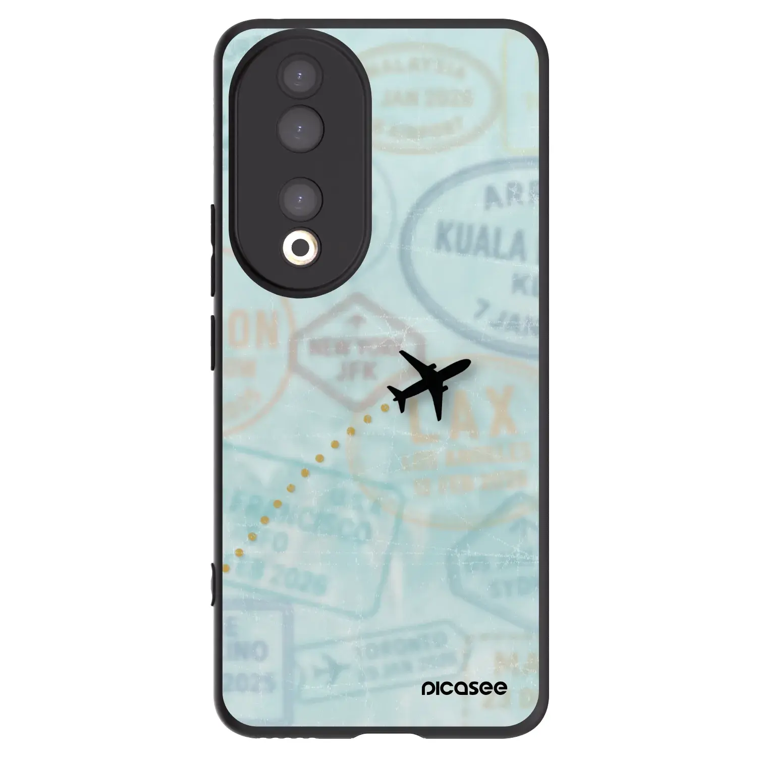Silikonový černý obal pro Honor 90 5G - FLIGHT PATH