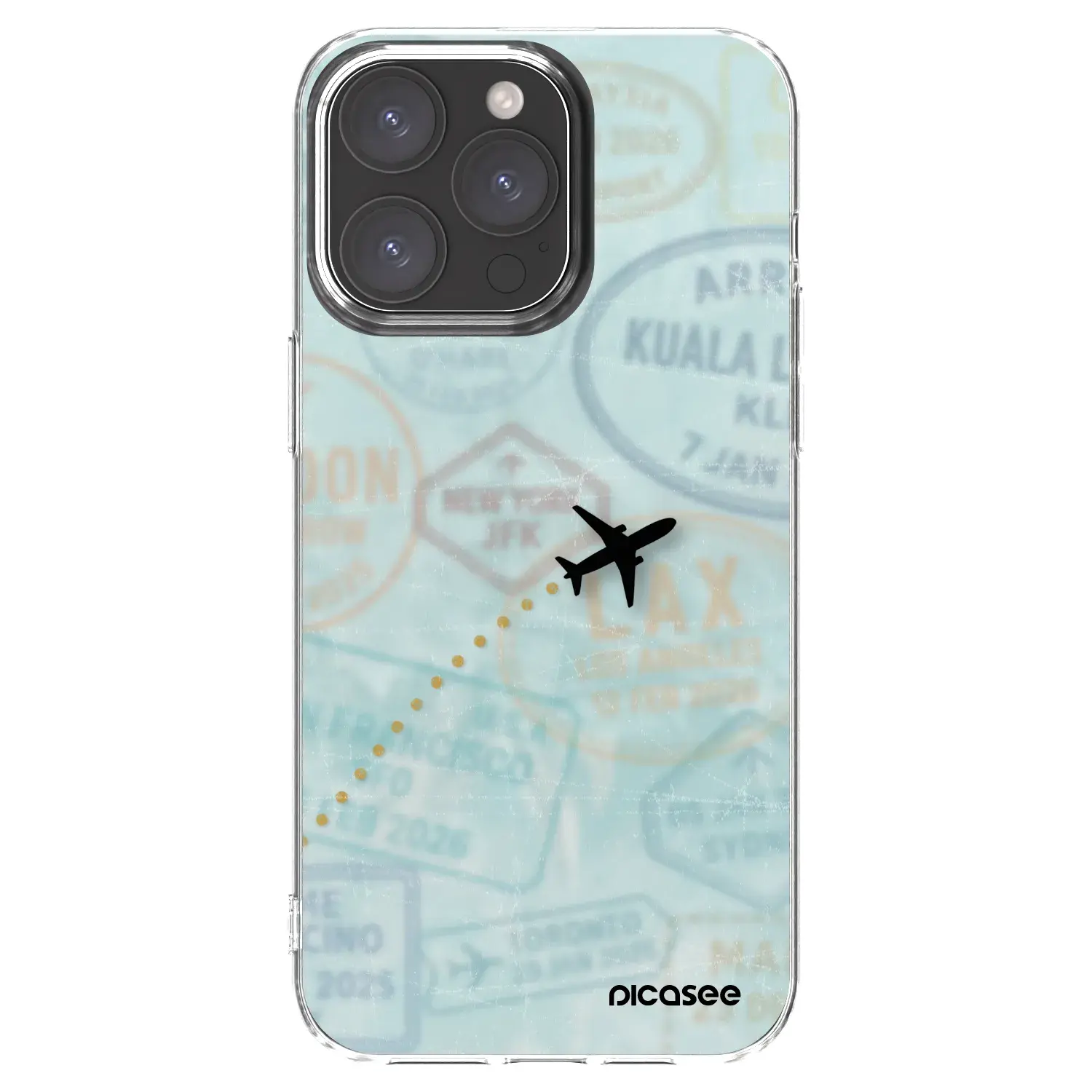 Silikonový průhledný obal pro Apple iPhone 15 Pro Max - FLIGHT PATH