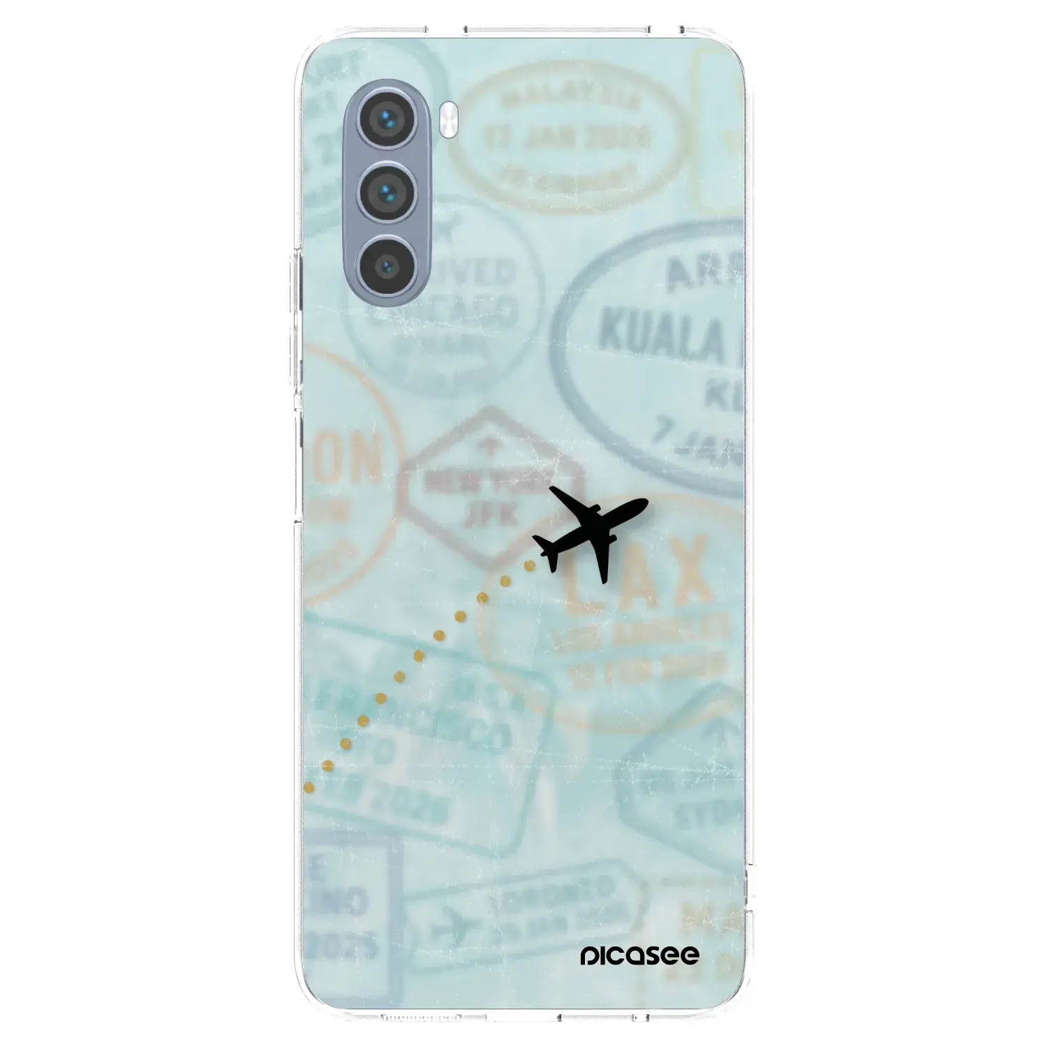 Silikonový průhledný obal pro Motorola Moto G62 - FLIGHT PATH