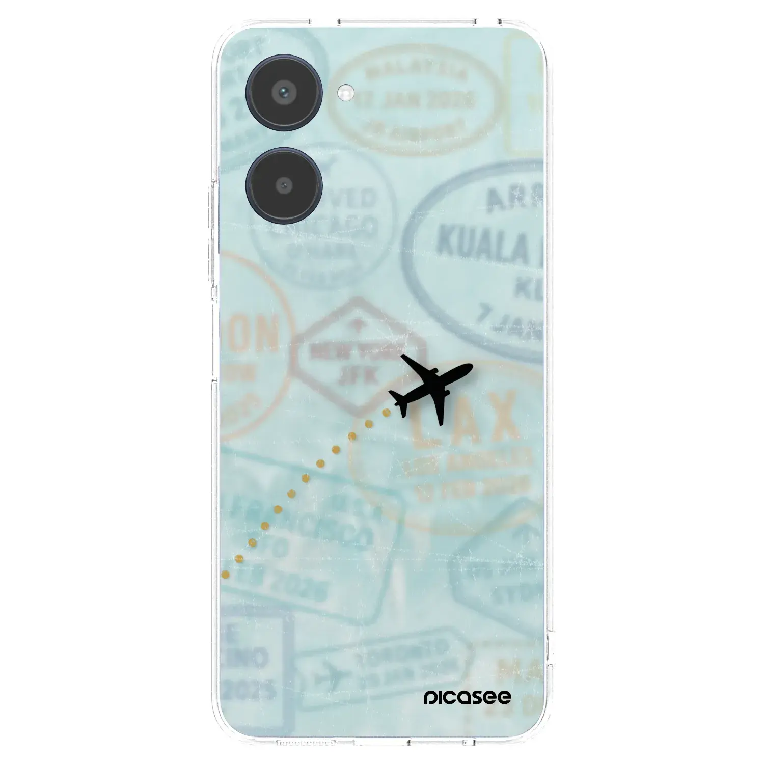 Silikonový průhledný obal pro Realme 10 4G - FLIGHT PATH