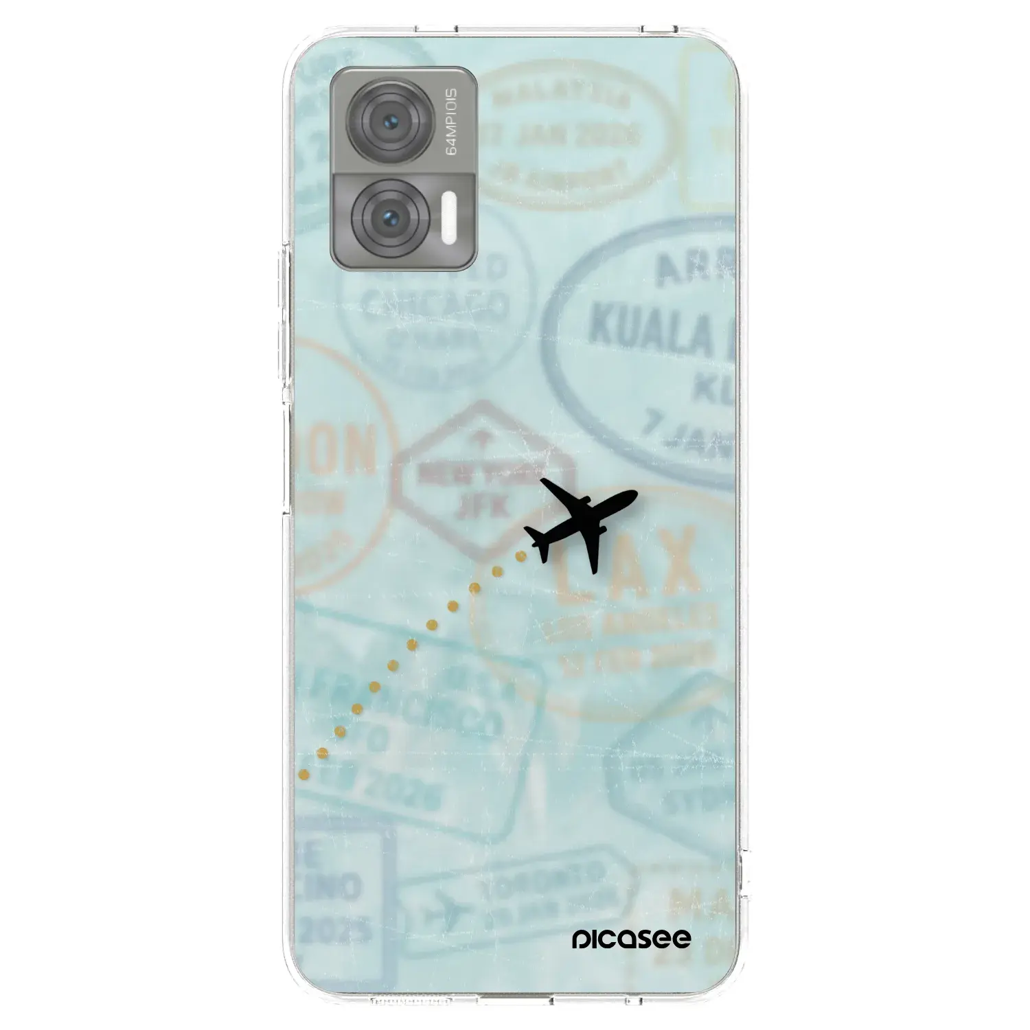 Silikonový průhledný obal pro Motorola Edge 30 Neo - FLIGHT PATH