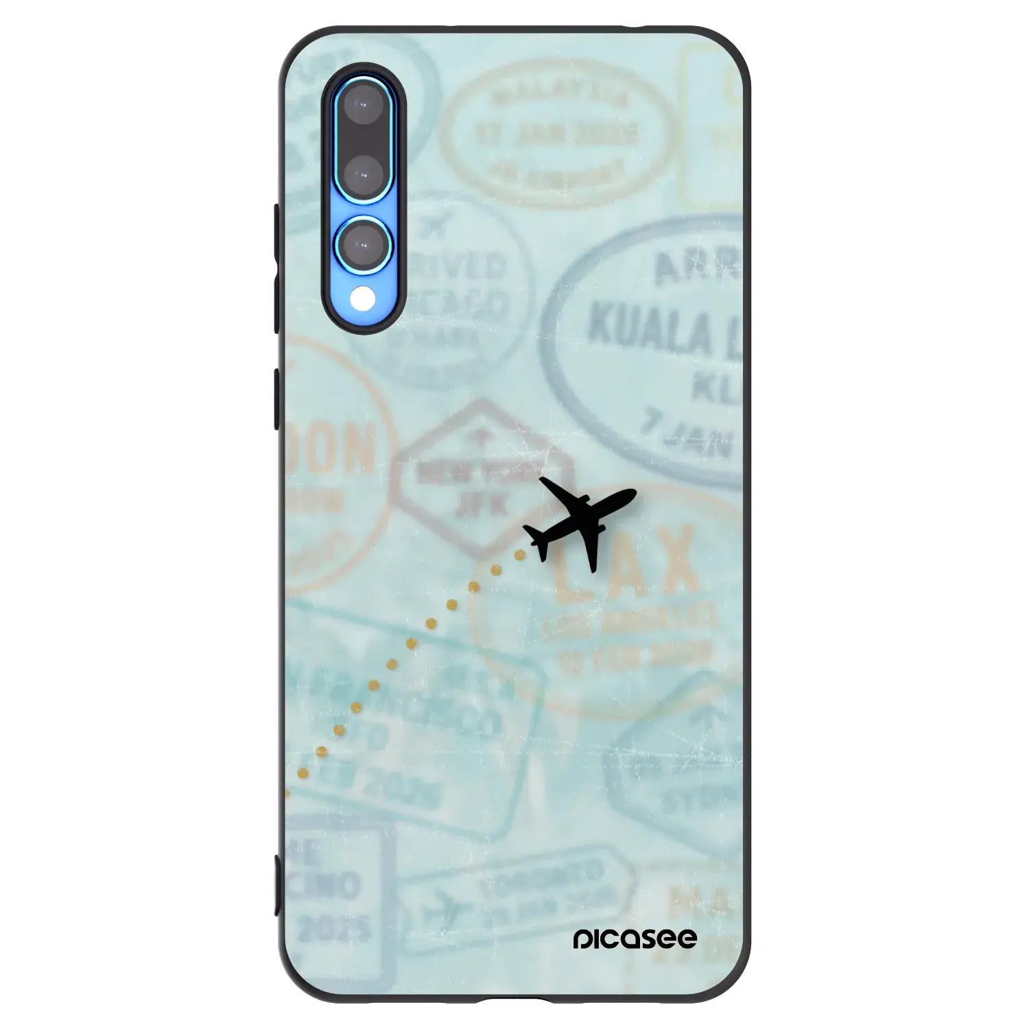 Silikonový černý obal pro Huawei P20 Pro - FLIGHT PATH