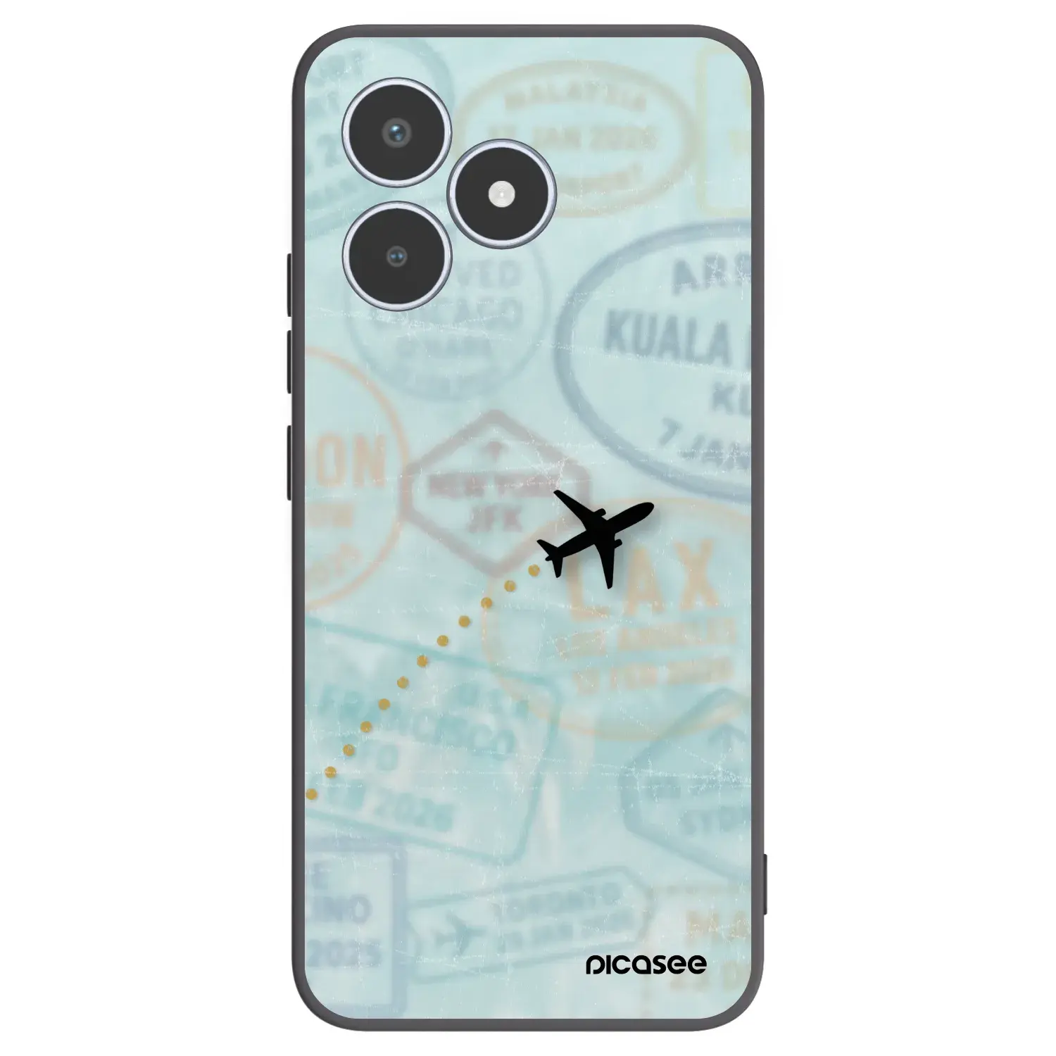 Silikonový černý obal pro Realme C53 - FLIGHT PATH