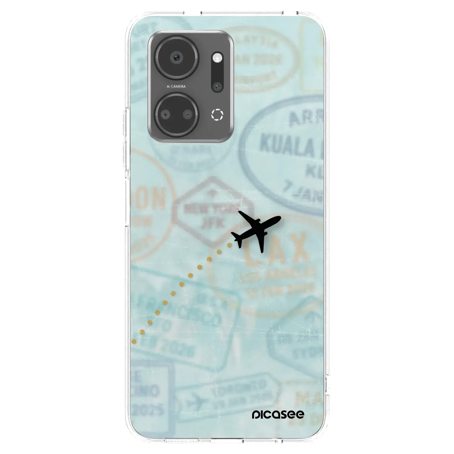 Silikonový průhledný obal pro Honor X7a - FLIGHT PATH