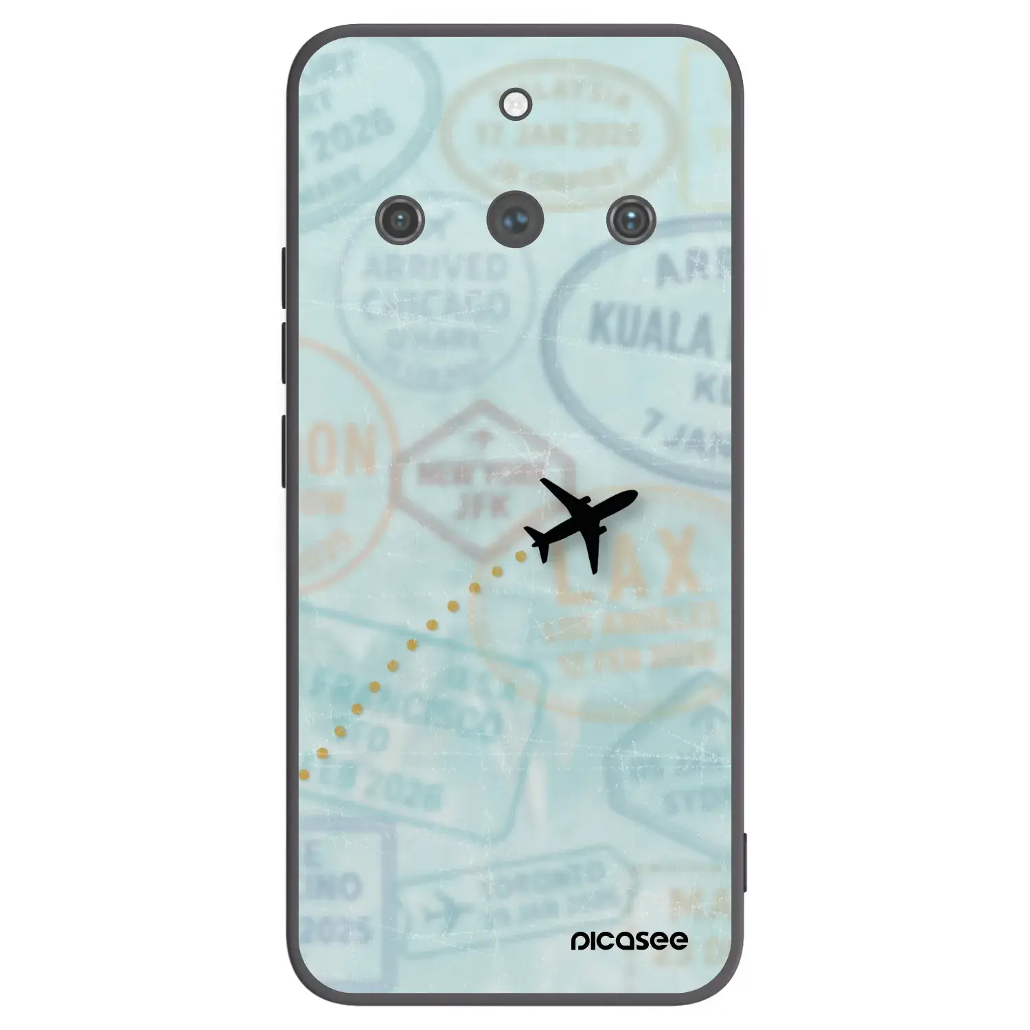 Silikonový černý obal pro Realme 11 Pro+ - FLIGHT PATH