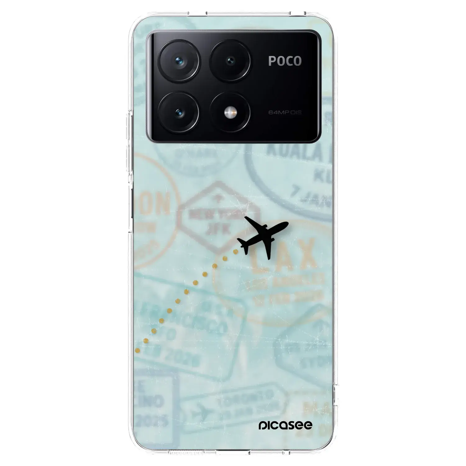 Silikonový průhledný obal pro Xiaomi Poco X6 Pro - FLIGHT PATH