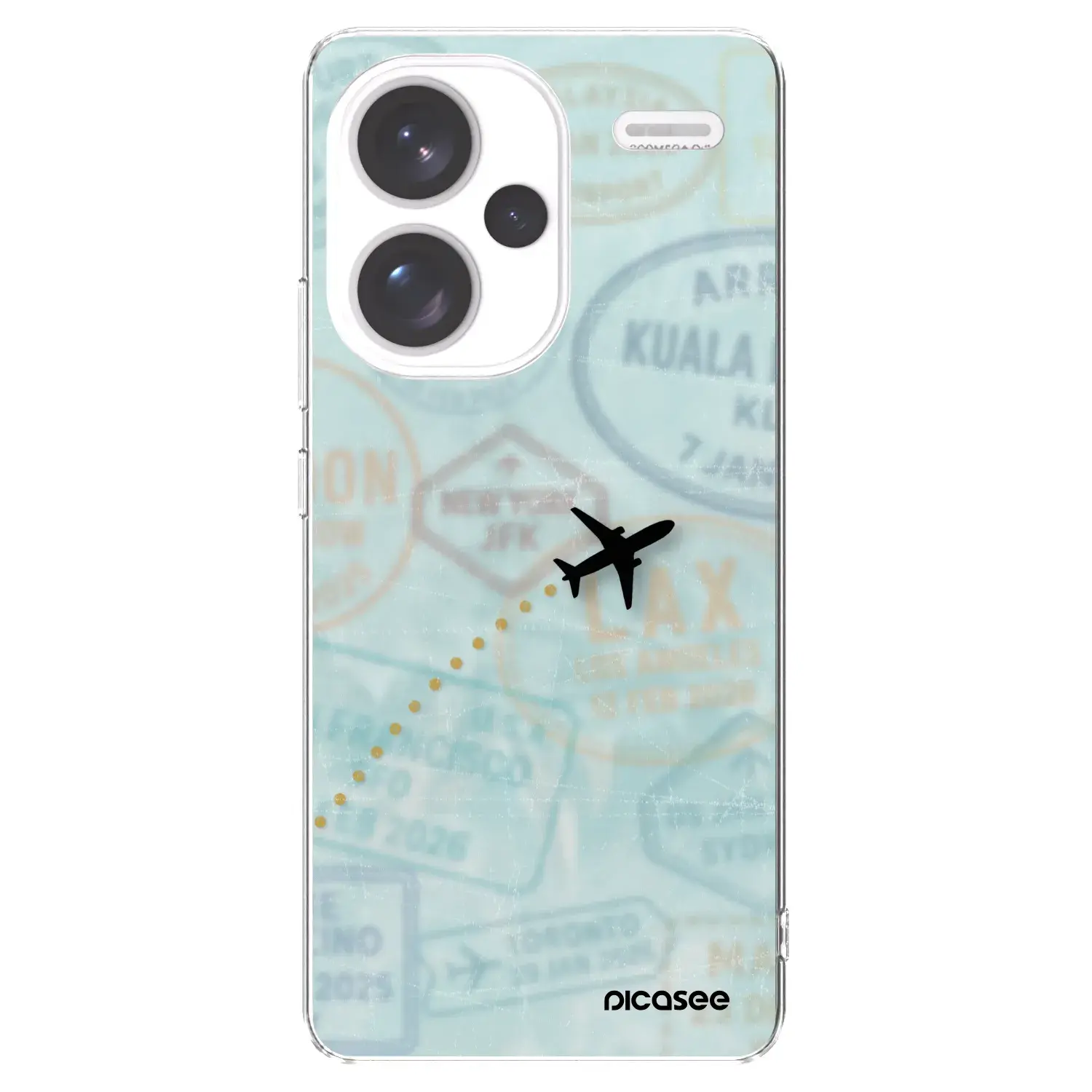 Silikonový průhledný obal pro Xiaomi Redmi Note 13 Pro+ 5G - FLIGHT PATH
