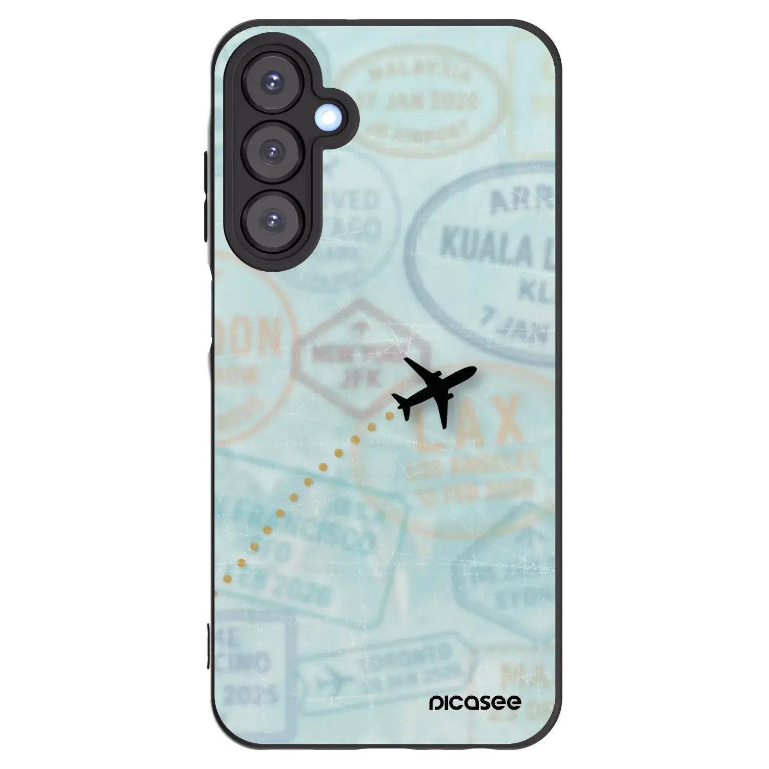Silikonový černý obal pro Samsung Galaxy A25 A256B 5G - FLIGHT PATH