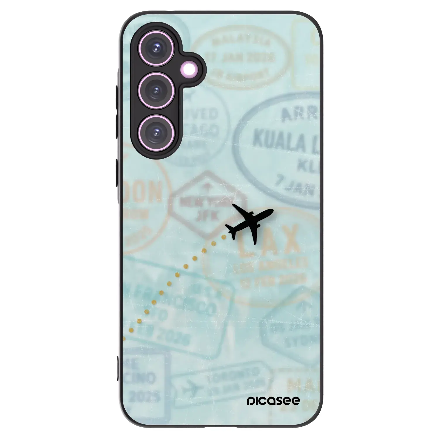 Silikonový černý obal pro Samsung Galaxy A35 5G A356B - FLIGHT PATH