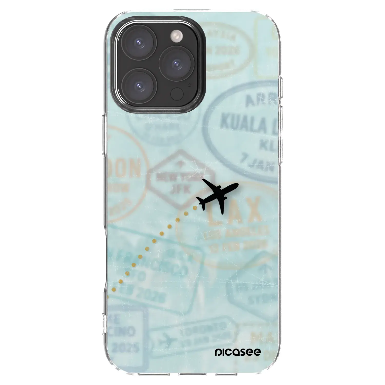 Silikonový průhledný obal pro Apple iPhone 16 Pro Max - FLIGHT PATH