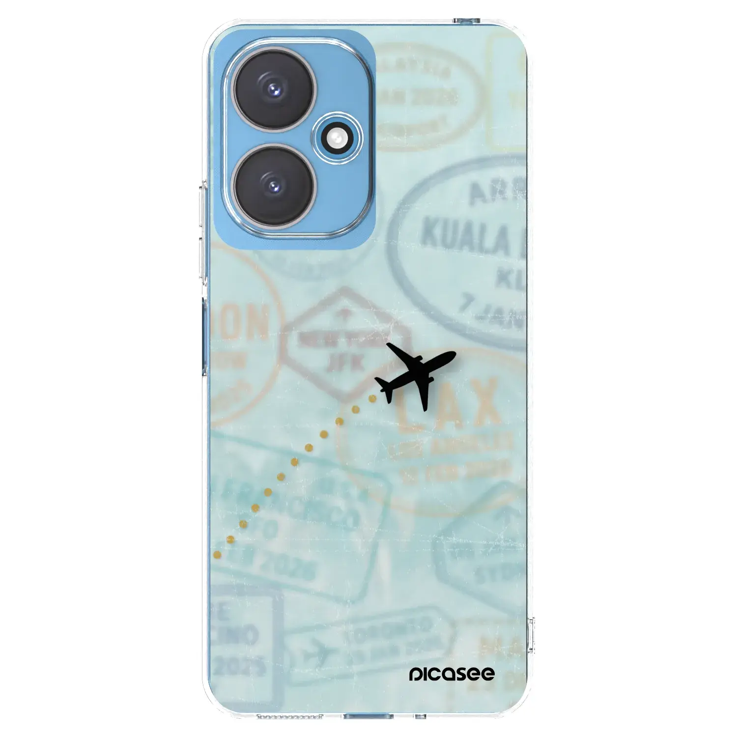 Silikonový průhledný obal pro Xiaomi Redmi 13C 5G - FLIGHT PATH