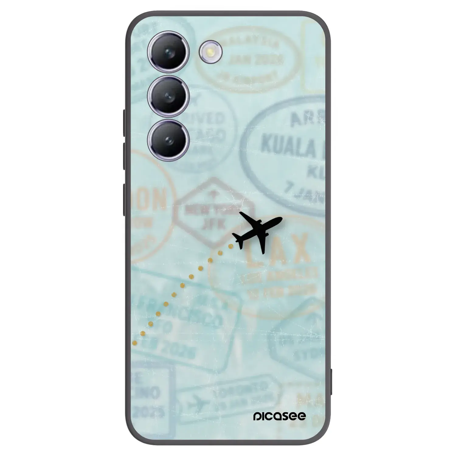Silikonový černý obal pro Vivo V40 SE 5G - FLIGHT PATH