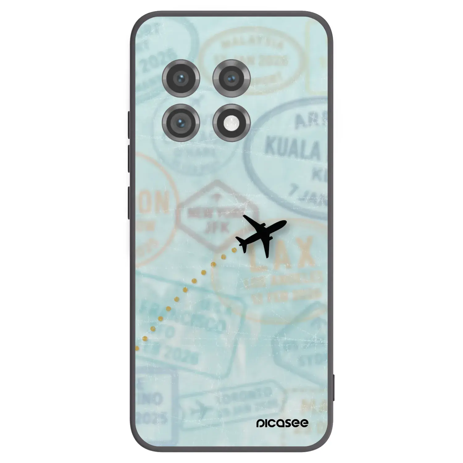 Silikonový černý obal pro OnePlus 11 5G - FLIGHT PATH