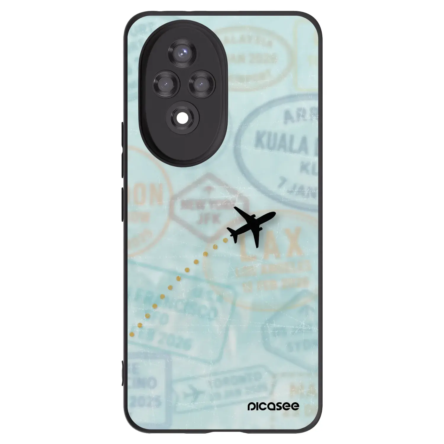 Silikonový černý obal pro Honor 200 Pro 5G - FLIGHT PATH