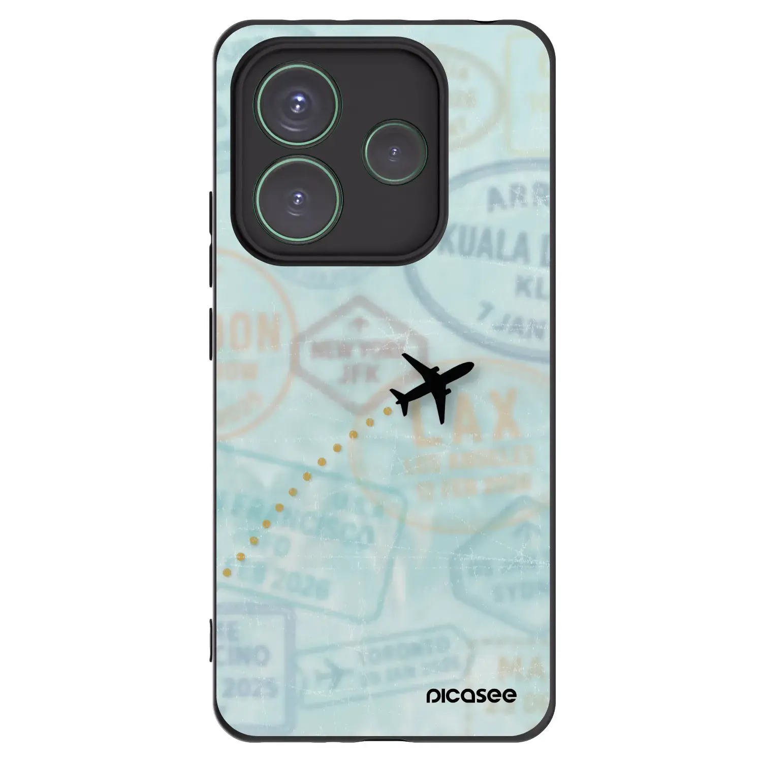 Silikonový černý obal pro Xiaomi Redmi Note 14 5G - FLIGHT PATH