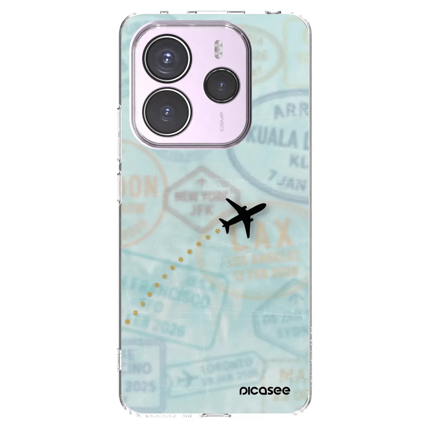 Silikonový průhledný obal pro Xiaomi Redmi Note 14 5G - FLIGHT PATH