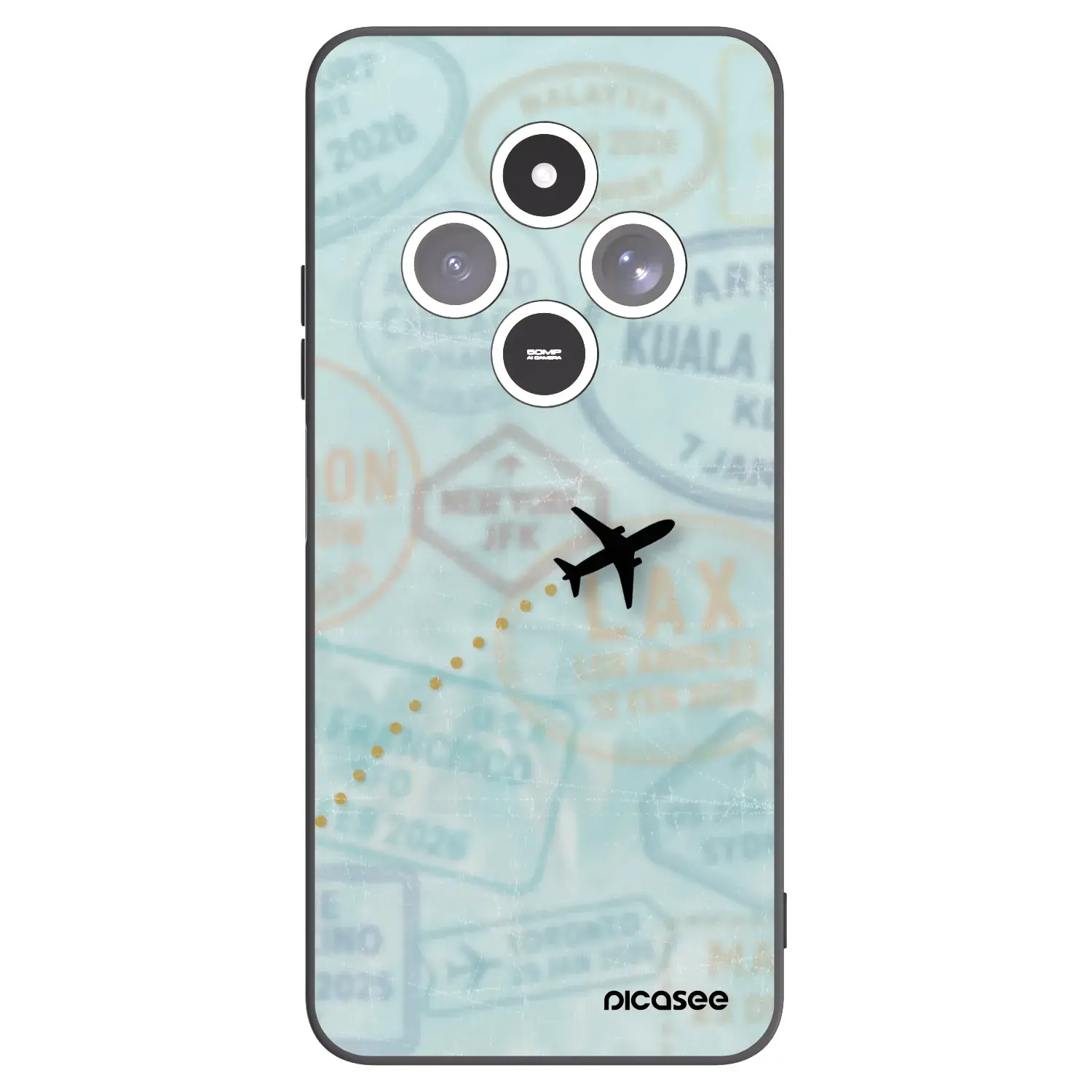 Silikonový černý obal pro Xiaomi Redmi 14C - FLIGHT PATH