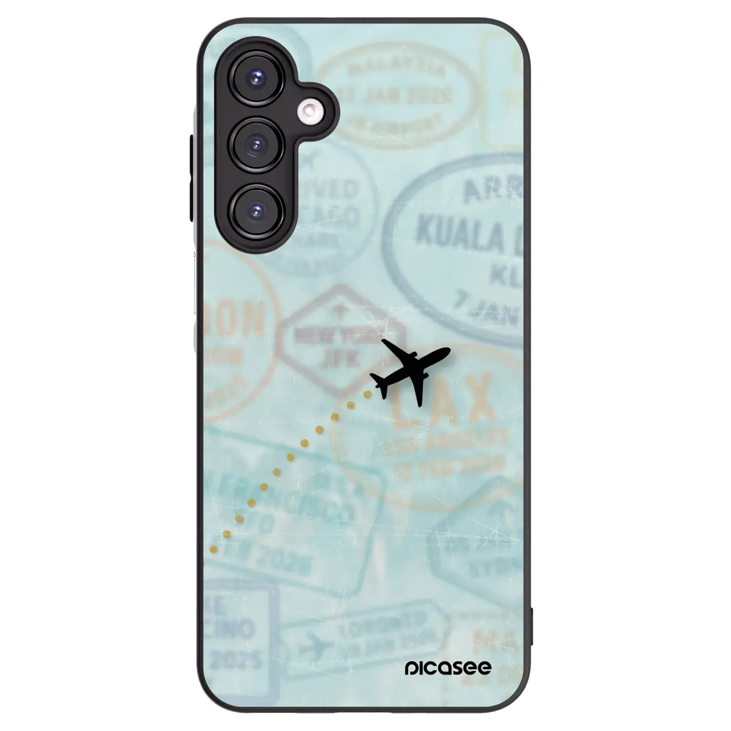 Silikonový černý obal pro Samsung Galaxy A16 5G - FLIGHT PATH