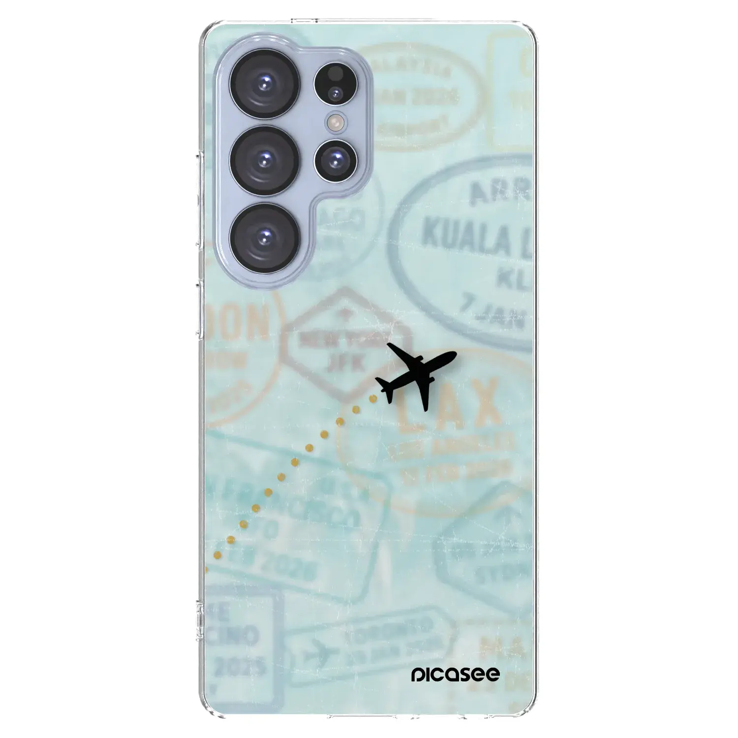 Silikonový průhledný obal pro Samsung Galaxy S25 Ultra 5G - FLIGHT PATH