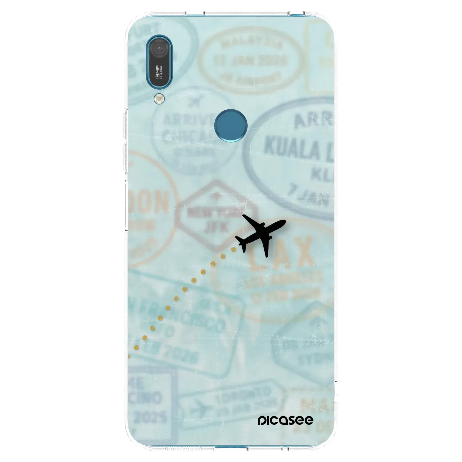 Silikonový průhledný obal pro Huawei Y7 2019 - FLIGHT PATH