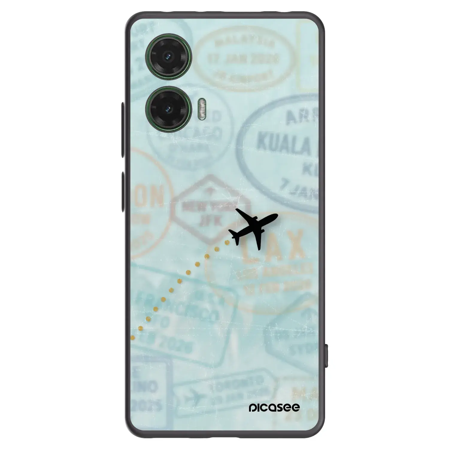 Silikonový černý obal pro Motorola Moto G35 5G - FLIGHT PATH