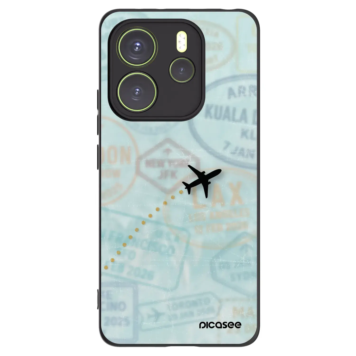 Silikonový černý obal pro Xiaomi Redmi Note 14 4G - FLIGHT PATH