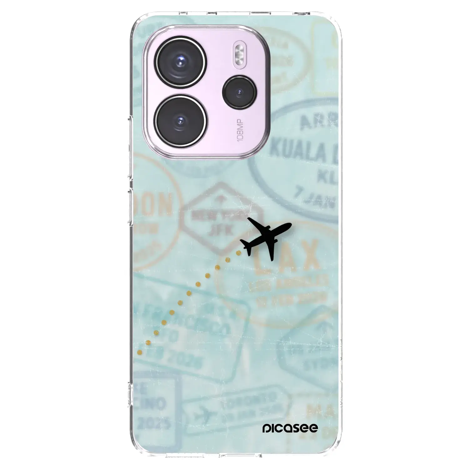 Silikonový průhledný obal pro Xiaomi Redmi Note 14 4G - FLIGHT PATH
