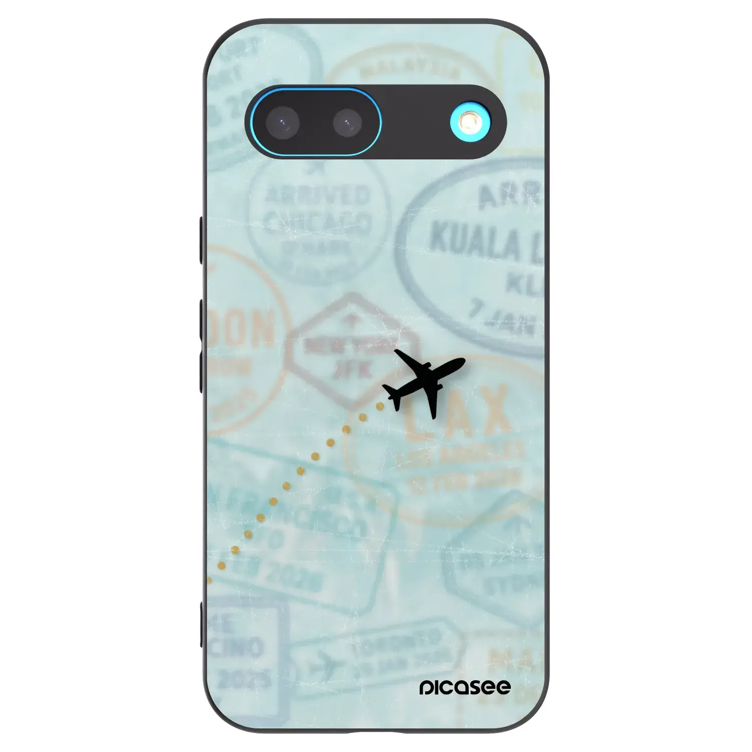 Silikonový černý obal pro Google Pixel 8 - FLIGHT PATH